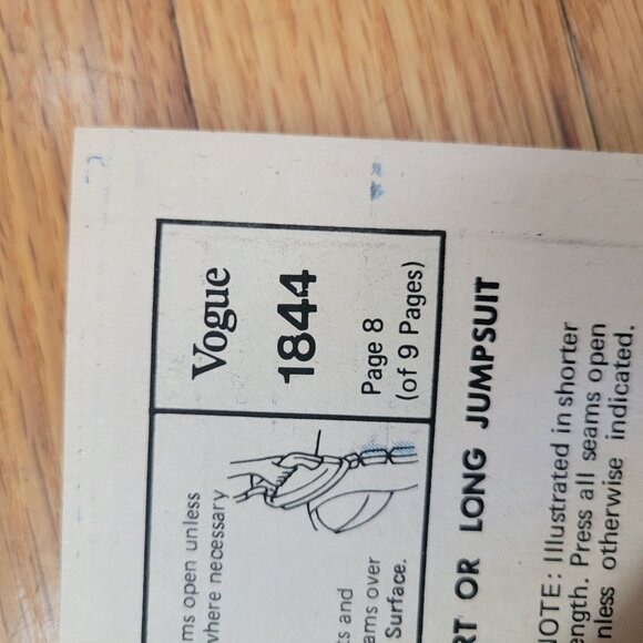 Little Vogue Toddlers Transfer Togs Sewing Pattern 1844 Size 4 Vintage Set - Picture 4 of 12